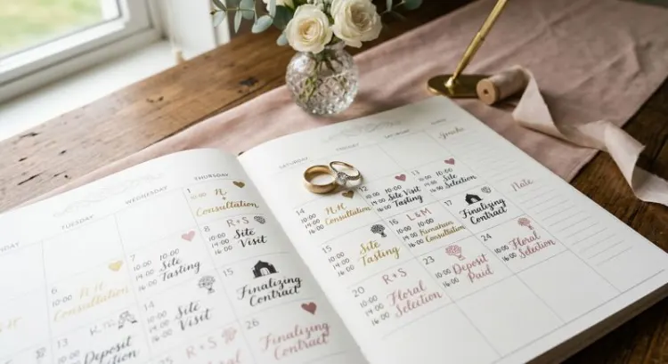 Combien de temps à l'avance réserver chaque prestataire de mariage : le calendrier des réservations