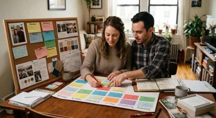 Rétroplanning de mariage : les 12 étapes mois par mois